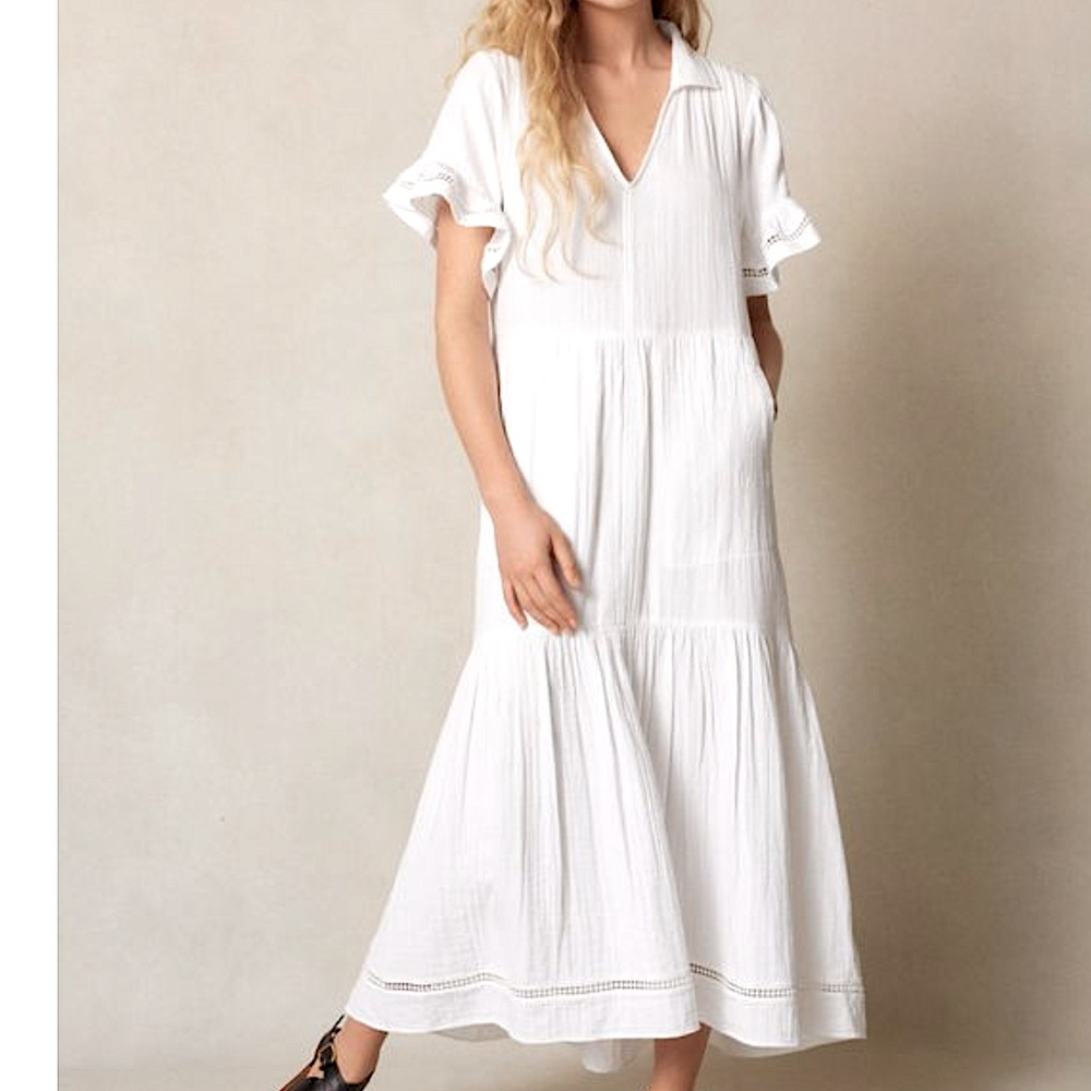 ME & EM white maxi dress